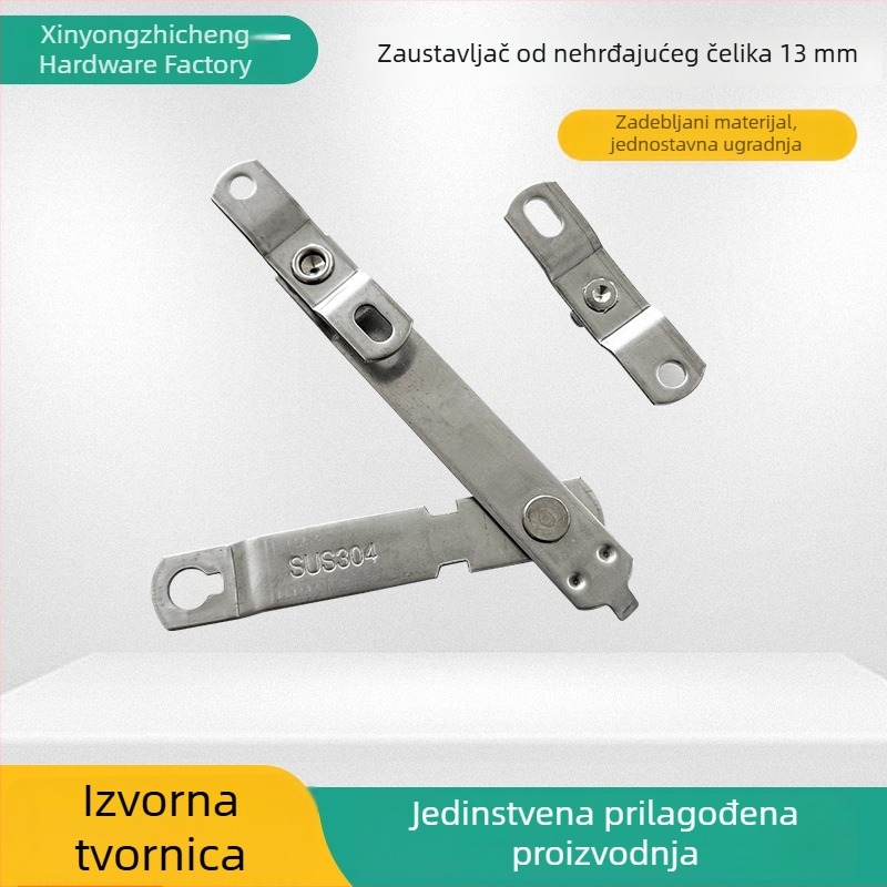 Ograničivač prozora i zaključavanje, nehrđajući čelik
