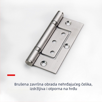 Ekcentrični pantu od nehrđajućeg čelika za unutarnja vrata, dimenzije 4×3×2.5, bez utora na listu