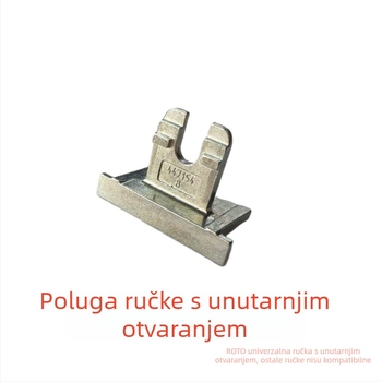Kuka od aluminijske legure za unutarnje otvaranje, s Roto gornjim ovjesom i U-oblikovanim zatvaračem