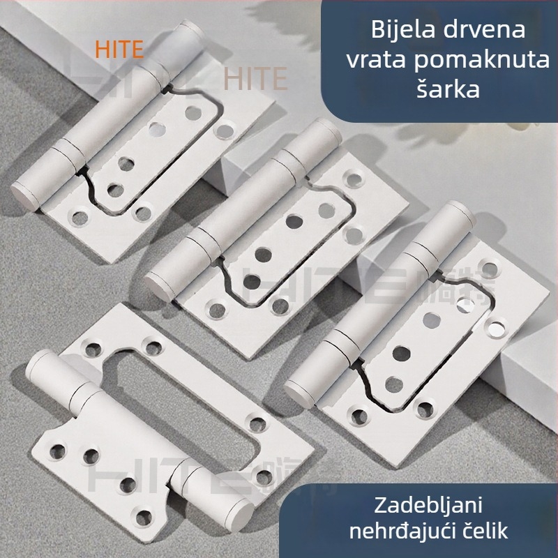 Šarka od nehrđajućeg čelika, 4-5 inča, bijela završna obrada