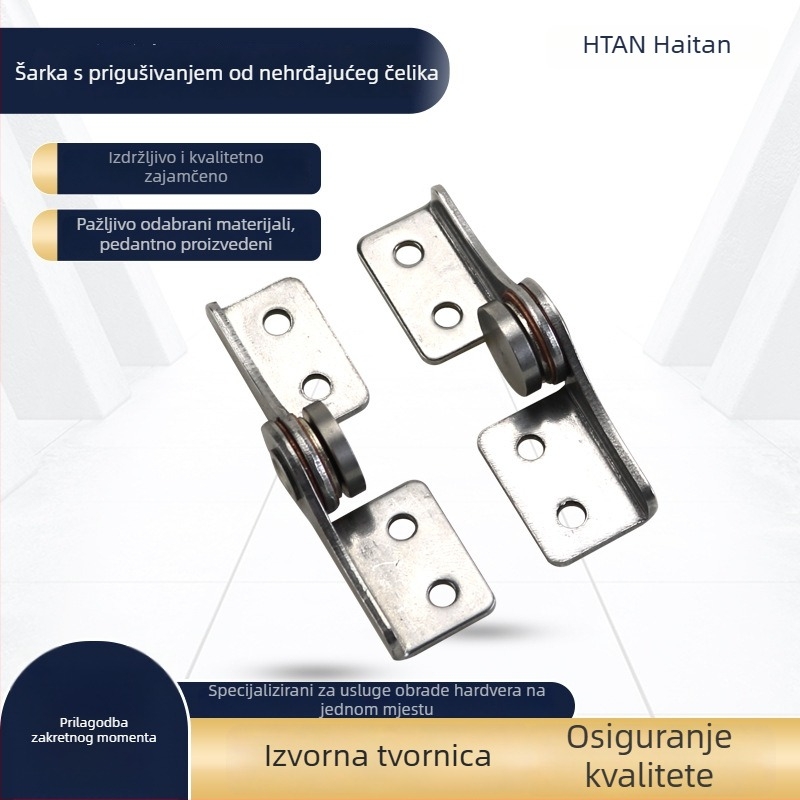 Haitan nehrđajući čelik s tlmjeni šarkni spoj s amortizerom, pozicioniranim zaustavljanjem i podrškom za industrijsku opremu
