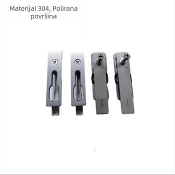 Set protiv provale s T-vijcima za vrata i prozore od aluminijskog legura s izoliranim profilom, hardver od nehrđajućeg čelika – 5 komada