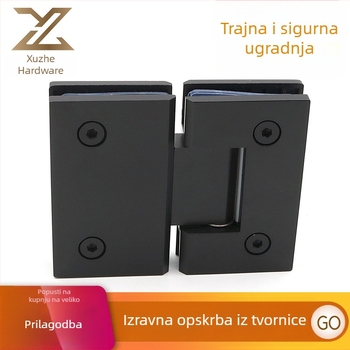 304 lijevano nehrđajuće čelika, kvadratni 180° klips-pant za bezokvirnu staklenu tuš kabinu