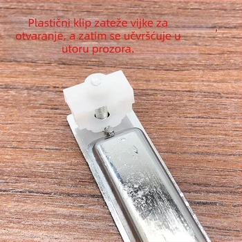 Model 73 višestruka zaštita automatska sigurnosna brava za klizne prozore – cinkova legura, moderni minimalistički dizajn, kuka brava