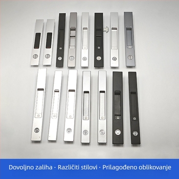 KOLLY zglobno zaključavanje s kukom od aluminijske legure za klizna vrata i prozore, s ključem, otvor 14/17/19, dječja sigurnost za klizni prozor