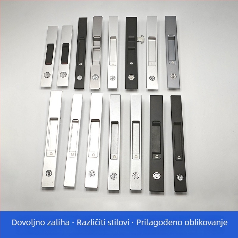 KOLLY zglobno zaključavanje s kukom od aluminijske legure za klizna vrata i prozore, s ključem, otvor 14/17/19, dječja sigurnost za klizni prozor