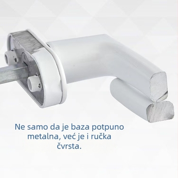 Debela plastično-čelična kvaka za prozore, s dječjim sigurnosnim zaključavanjem i ključem