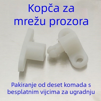 Zatvarač za mrežasti prozor, starog dizajna, PVC, protiv krađe