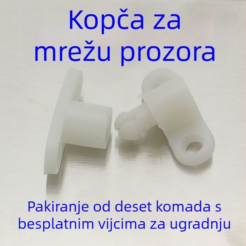 Zatvarač za mrežasti prozor, starog dizajna, PVC, protiv krađe