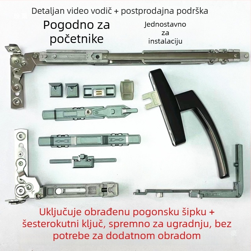 Skrivene šarke za aluminijske prozore i vrata s unutarnjim otvaranjem i unutarnjim naginjanjem