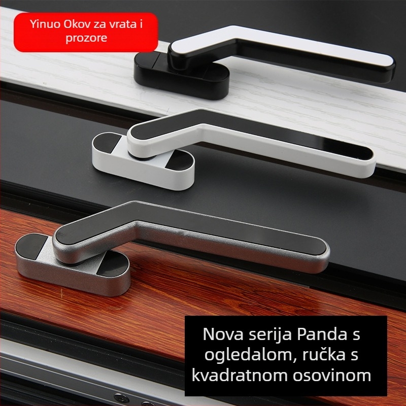 Panda serija: ručica za pogon zaključavanja s dvostrukim točkama za aluminijske prozore – Yinuo