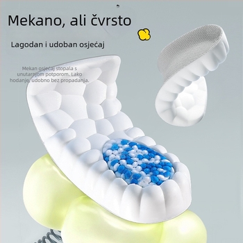 Popcorn povećanje visine uloška s nevidljivom potporom luka, polučelna uloška za čizme Martin, diskretno, udobno za dugo stajanje, unisex