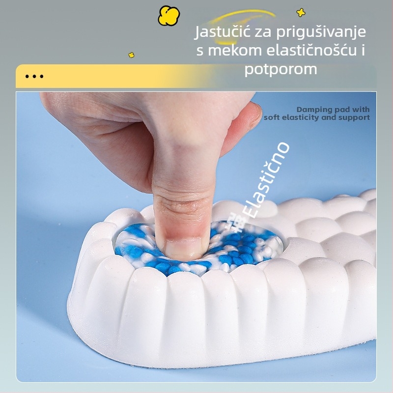 Popcorn povećanje visine uloška s nevidljivom potporom luka, polučelna uloška za čizme Martin, diskretno, udobno za dugo stajanje, unisex