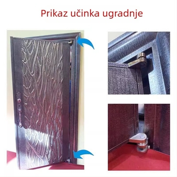 Prilagođena šarka od nehrđajućeg čelika 304, precizno lijevana, za teška vrata velikih strojeva i električne opreme, ekscentrični osovina, povećana debljina, bakarna boja