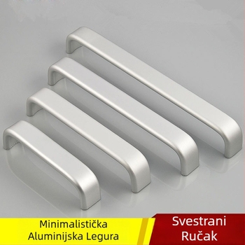 Držači za ormariće od aluminijske legure za ormariće za cipele, vrata garderobe, kuhinjske ormariće i ladice, s višestrukim rasmacima rupa