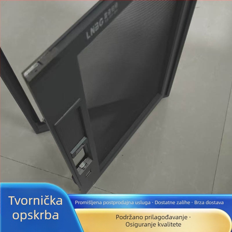 Prozor s dijamantnom mrežom od nehrđajućeg čelika 304, bezšivna zavarena rubna linija, ultra uski rub, otvaranje prema van, visoka prozirnost, samoinstalacija uz zaključavanje