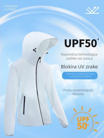 Muška ljetna majica s UPF50+ zaštitom od sunca, kapuljačom, lagana, prozračna, bez nabora, za ribolov