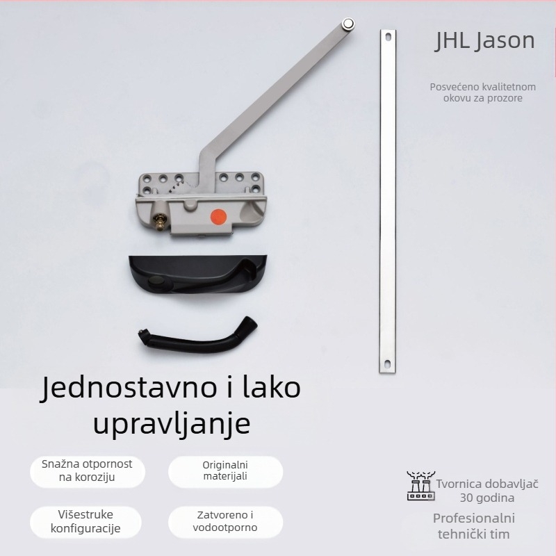 Jason Hardware Sustav hardvera za prozore američkog stila s ručnim otvaranjem