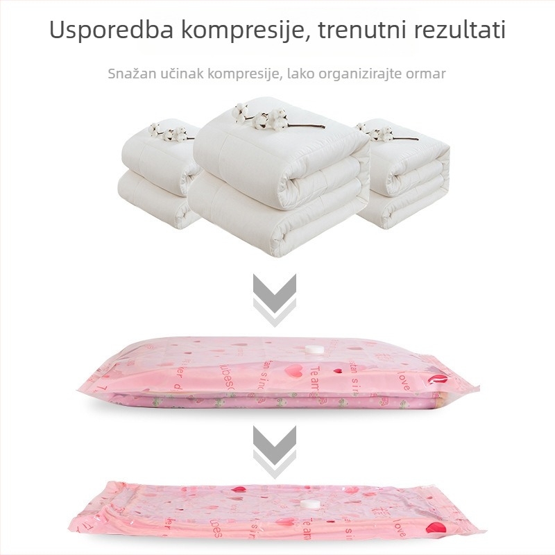 Vakuumska kompresijska torba za pohranu deke i odjeće, kućna upotreba, model A505