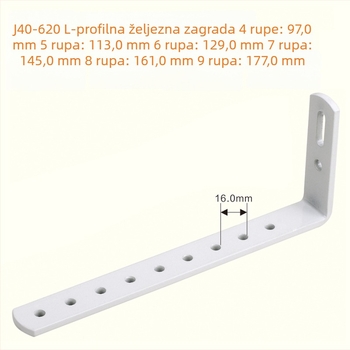 Kutni spoj aluminijskog profila, nosač police za namještaj, vrata i prozore