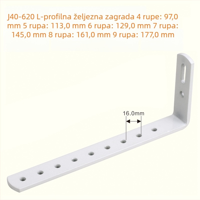 Kutni spoj aluminijskog profila, nosač police za namještaj, vrata i prozore