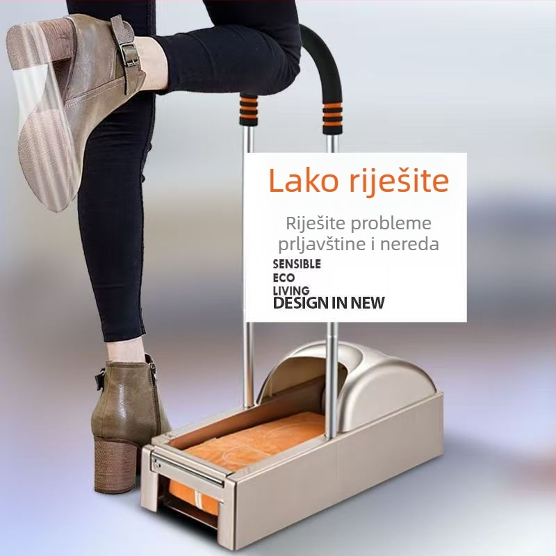 Inteligentni stroj za navlake za cipele, potpuno automatski, za kućnu upotrebu, jednokratne navlake za cipele, unutarnja kutija za navlake