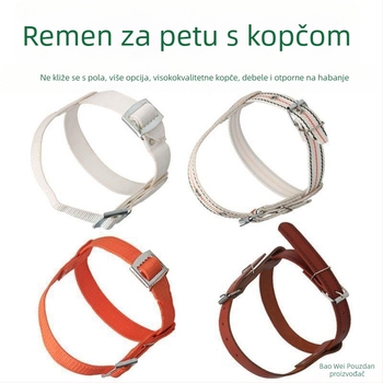 Set za penjanje po stupovima za električare: kaiševi za stopalo s kopčom, trake za penjanje po stupovima, šire i deblje trake za petu, metalne vezice za cipele