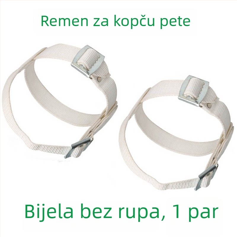 Set za penjanje po stupovima za električare: kaiševi za stopalo s kopčom, trake za penjanje po stupovima, šire i deblje trake za petu, metalne vezice za cipele