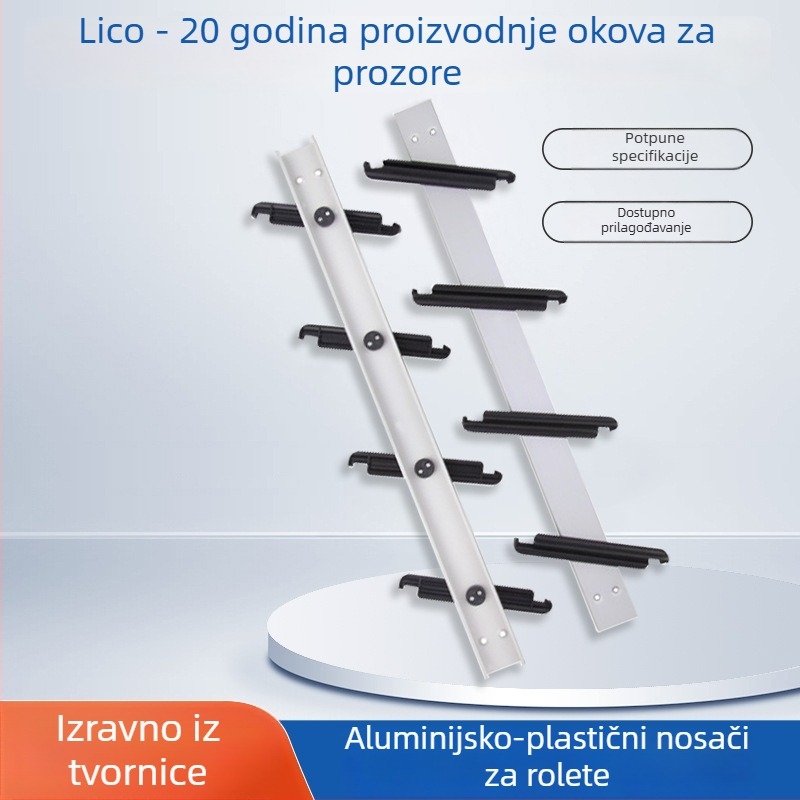 Držač za staklene žaluzije, aluminijsko-plastični držač, dodaci za žaluzije, potporna noga