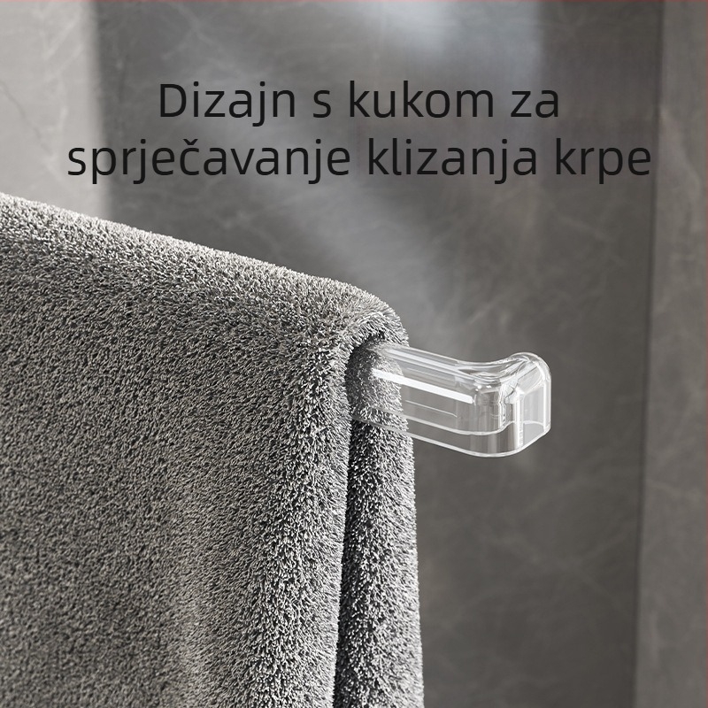 Okretni držač krpa za kuhinju i ručnike, zidni odvodni stalak s kukom za vješanje