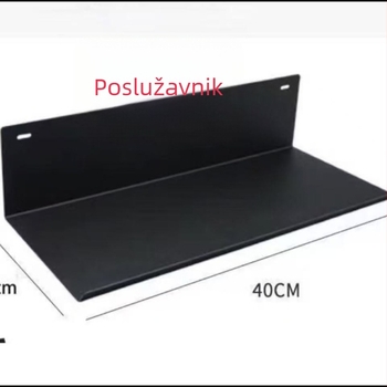 Metalna perforirana ploča s kružnim otvorima, promjer otvora 6 mm, razmak otvora 1,6 cm, dodatna oprema za pohranu i vješalice za police