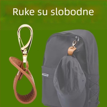 PU kožna klipsa-kuka za šešire, šalove i maske — držač za torbu