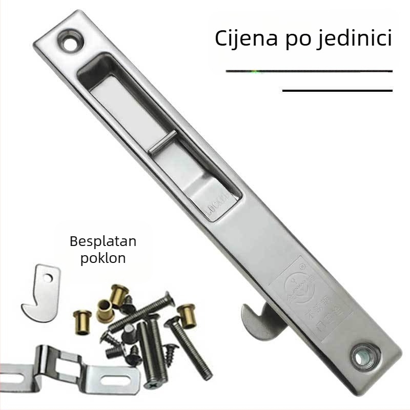 Golden Anchor RK-90 Jednostrani kuka-ključ za prozore i vrata, nehrđajući čelik, za klizne prozore i vrata