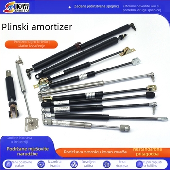 Visokotlačna plinska opruga s potporom za reklamne ploče i prozore, pneumatska potporna šipka s amortizacijom, hidraulična šipka, industrijska plinska opruga