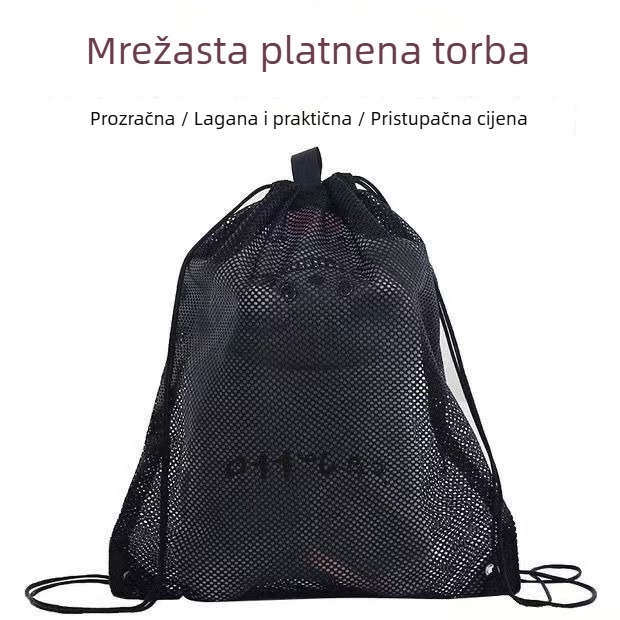 Mrežasta torba sa šnimom za pohranu odjeće i dodataka – za plažu i sport