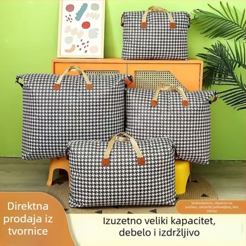 Torbe za pohranu odjeće, velike kapacitete, otporne na vlagu, za odjeću i deke, s zatvaračem za preseljenje