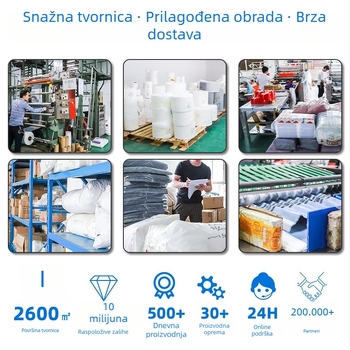 Samo-zatvarajuća vrećica za odjeću s matiranim zatvaračem, prozirna PE vrećica za odjeću, ručnike i čarape