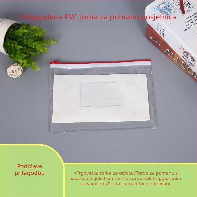 PVC mini torbica za pohranu s izvlačnim remenom, EVA crtić fajl organizator za školske potrepštine