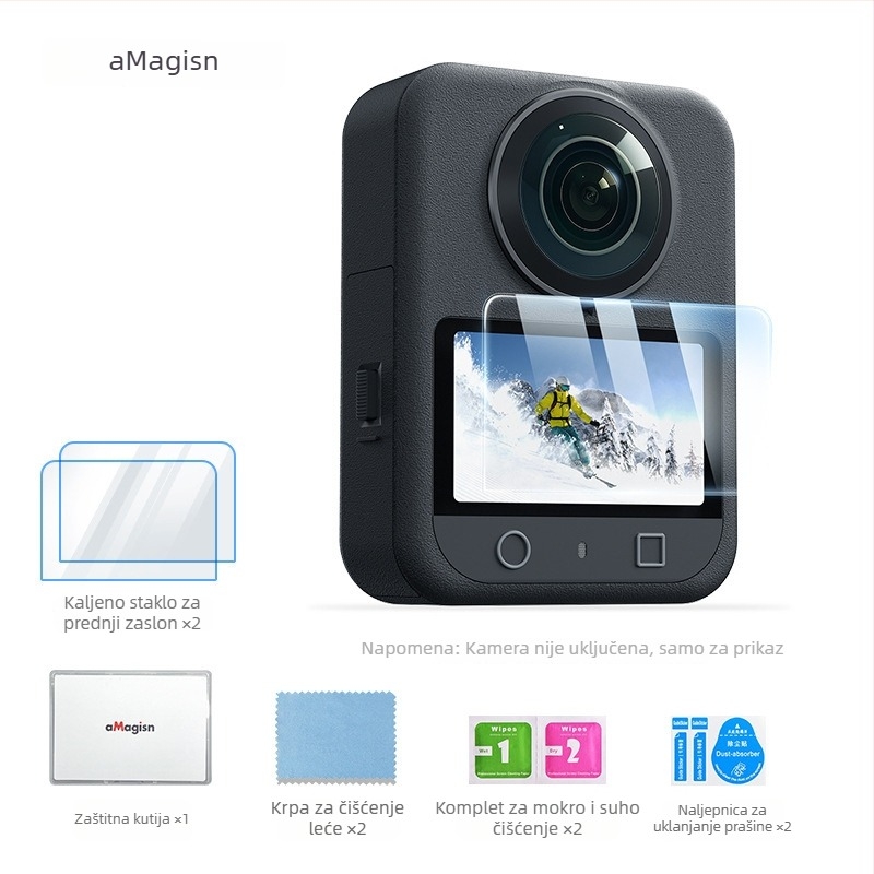 Amagisn Zaštitno staklo zaslon DJI Osmo 360 Panoramsko