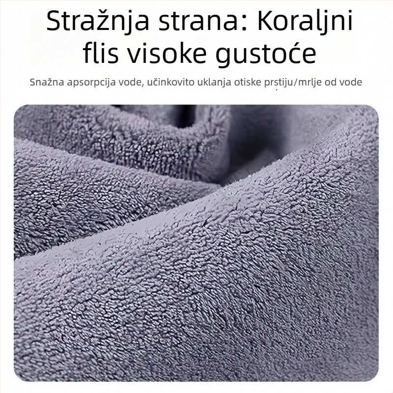Alat za čišćenje prednjeg stakla automobila s velurno-koralnom navlakom i četkom protiv zamagljivanja