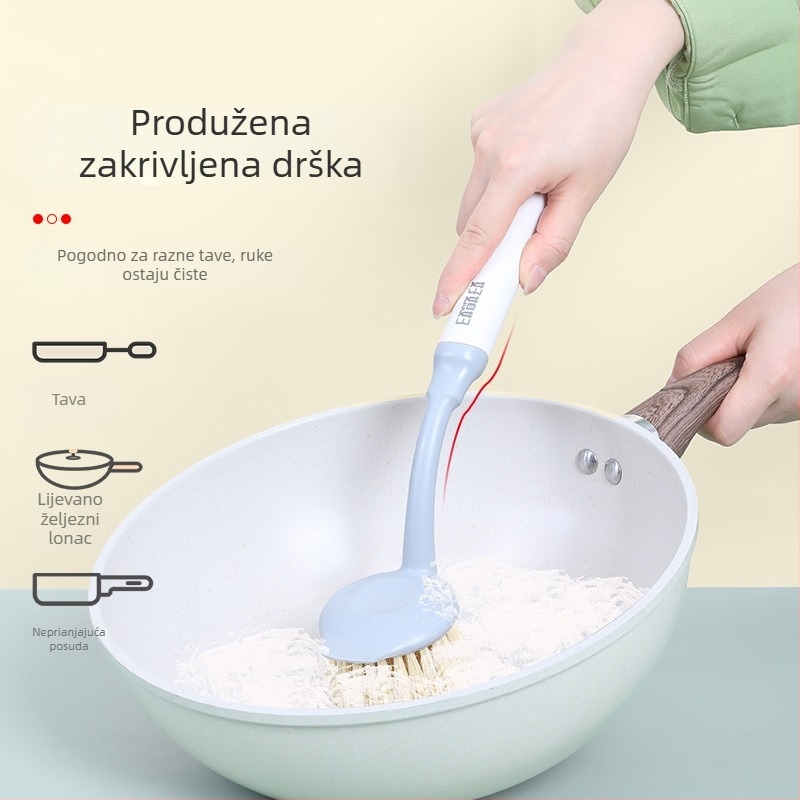 Good Wife Četka za posuđe – Kuhinjska četka s dugačkim držalom, otporna na masnoće, uklanja naslage i masnoću