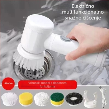 Kuhinjska četka za lonce i posuđe, uklanjanje masnih naslaga, električna četka za lonce