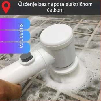 Kuhinjska četka za lonce i posuđe, uklanjanje masnih naslaga, električna četka za lonce