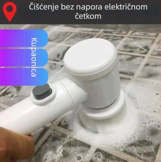 Kuhinjska četka za lonce i posuđe, uklanjanje masnih naslaga, električna četka za lonce