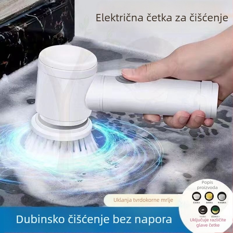 Kuhinjska četka za lonce i posuđe, uklanjanje masnih naslaga, električna četka za lonce