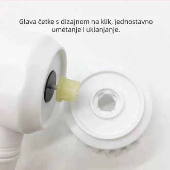 Pet-dijelni bežični ručni električni set četkica za čišćenje kuhinje – punjiv, za pranje posuđa i lonaca