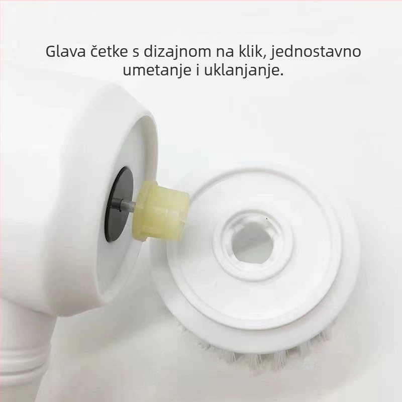 Pet-dijelni bežični ručni električni set četkica za čišćenje kuhinje – punjiv, za pranje posuđa i lonaca