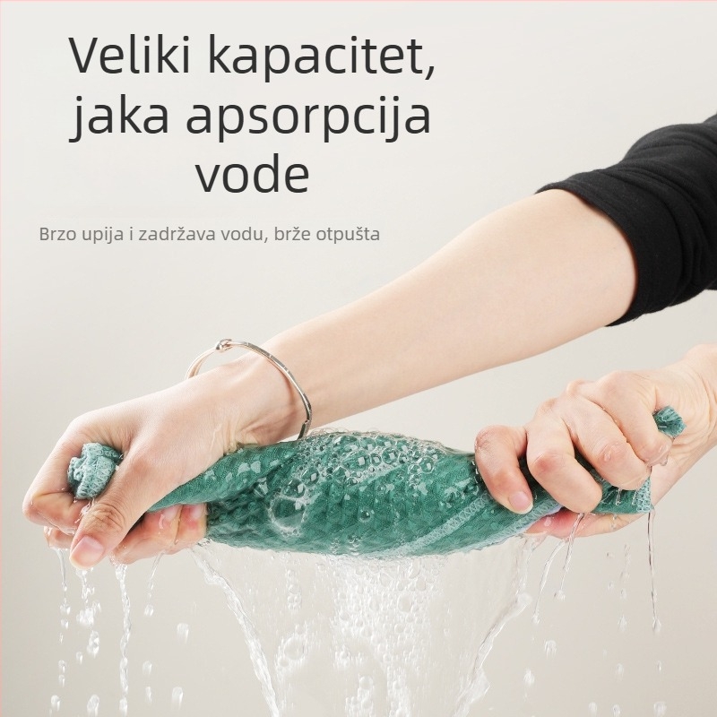 Kućna krpa za čišćenje od mikrovlakana, upija vodu, bez dlačica, debela, za kuhinju, podove, staklo i stol