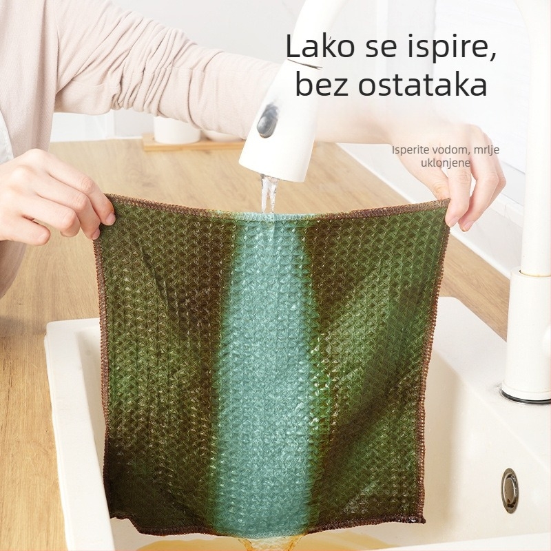 Kućna krpa za čišćenje od mikrovlakana, upija vodu, bez dlačica, debela, za kuhinju, podove, staklo i stol