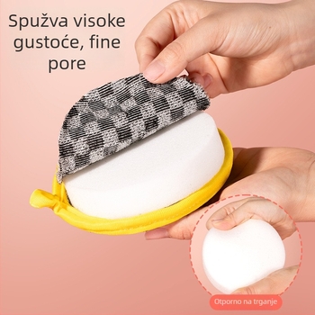 Dvostrana čistilna spužva za kuhinju – ribanje posuda i pranje suđa, debela i izdržljiva, uklanja masnoću i tvrdokorne mrlje